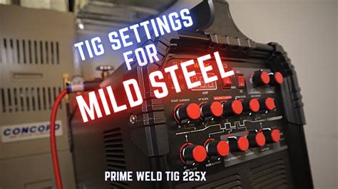 tig welding light settings